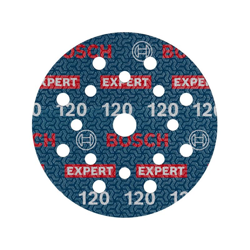 BOSCH EXPERT O780 Foil Tépőzáras csiszolótárcsa 125 mm / P120 kerámiaszemcsés (6 db)