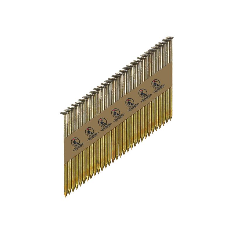WOODPECKER Síktáras szeg 2,8 x 65 mm 34° D fejű gyűrűs fényes (2000 db) WOODPECKER Síktáras szeg 2,8 x 65 mm 34° D fejű gyűrűs fényes (2000 db)