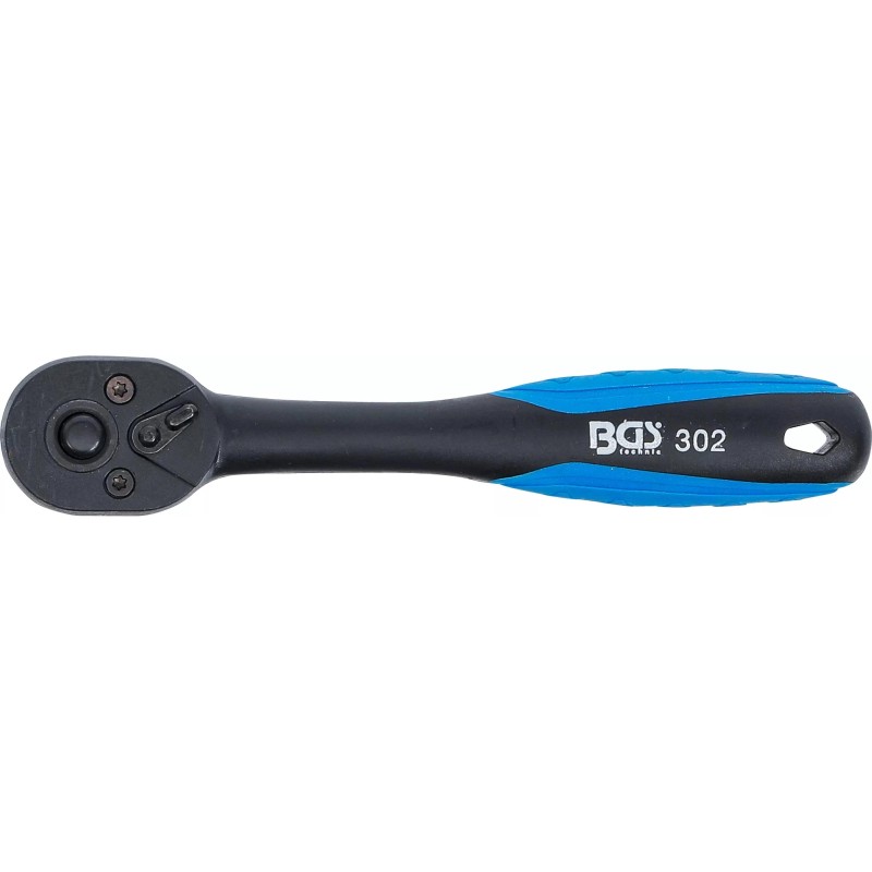 Crowa racsnis kulcs 1/4'' 72 fogú, irányváltós, műanyag bevonattal - BGS