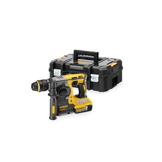 DEWALT Akkus fúrókalapács 18 V szénkefe nélküli 2,1 J (2 x 5,0 Ah akku + töltő + TSTAK) DCH273P2T DEWALT Akkus fúrókalapács 18 V szénkefe nélküli 2,1 J (2 x 5,0 Ah akku + töltő + TSTAK) DCH273P2T