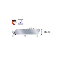 TAJIMA Endura Törhető penge 22 mm (10 db)