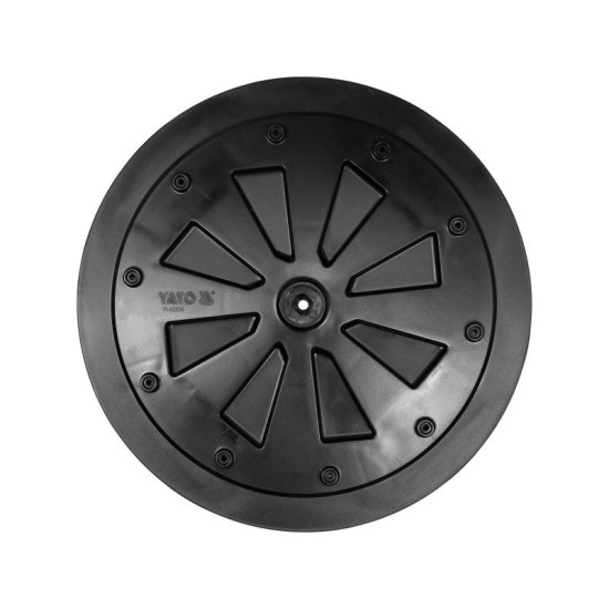 YATO Tépőzáras gumitányér 375 mm az YT-82330 falcsiszoló géphez YATO Tépőzáras gumitányér 375 mm az YT-82330 falcsiszoló géphez