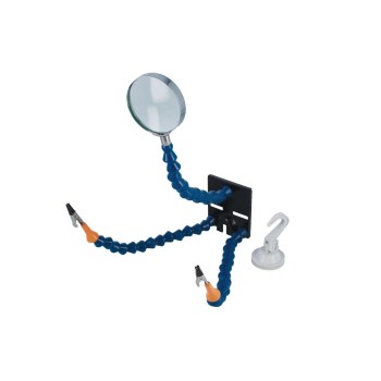 Laser Tools LAS‑8252 multifunkciós forrasztóállvány – nagyítóval és csipeszekkel Laser Tools LAS‑8252 multifunkciós forrasztóállvány – nagyítóval és csipeszekkel