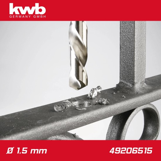 Csigafúró  1,5 mm HSS-G DIN 338 Silver Star 2 db-os - KWB