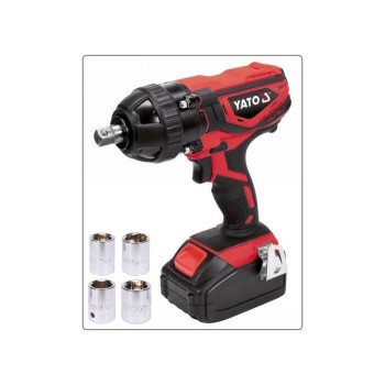 YATO Akkus ütvecsavarozó 1/2' 300 Nm 18 V Li-Ion (1 x 2,0 Ah akku + töltő) (YT-82804) YATO Akkus ütvecsavarozó 1/2' 300 Nm 18 V Li-Ion (1 x 2,0 Ah akku + töltő) (YT-82804)