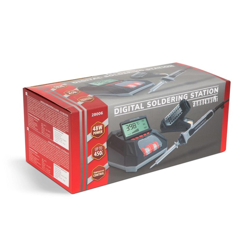 Forrasztópáka állomás  48 W 230 V-os 200-450 °C LCD kijelző - Fahrenheit