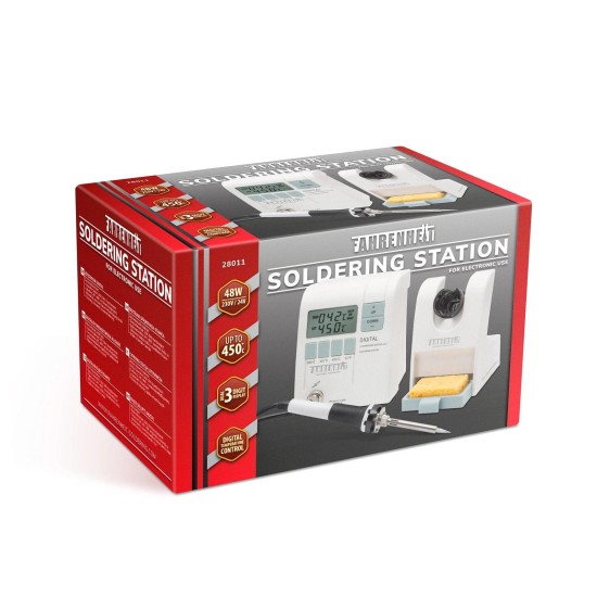 Forrasztópáka állomás  48 W 230 V-os 150-450 °C LCD kijelző - Fahrenheit