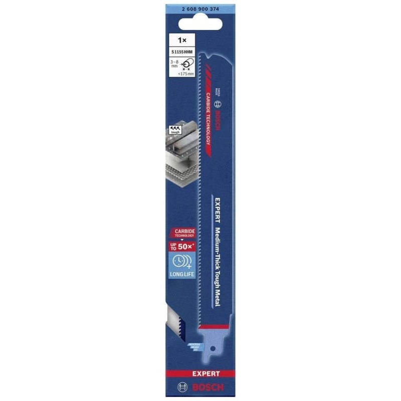 Fűrészlap kardfűrészhez, fémre 225 mm 10 TPI / S1155HHM - Bosch