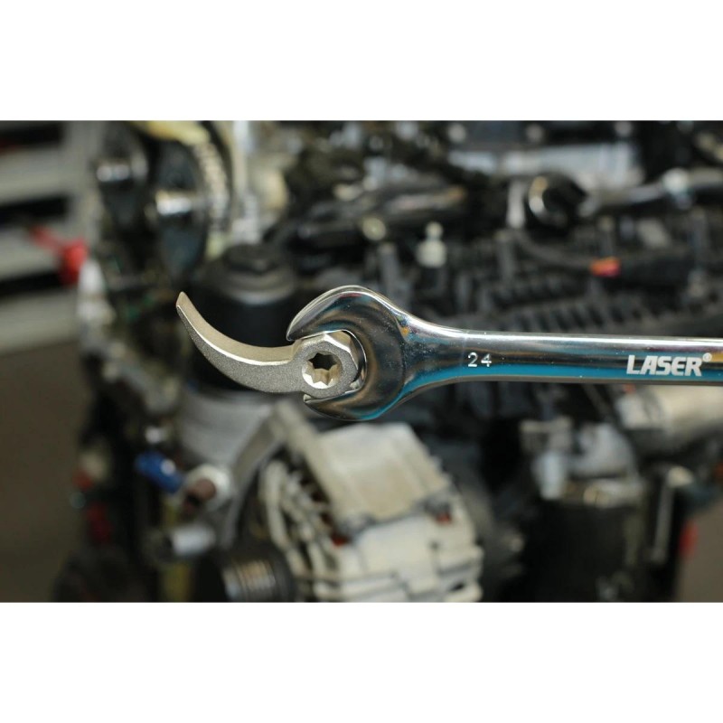 Feszítő szerszám  70 mm-es ívelt pajszer adapter 3/8'' ''Saskarom''