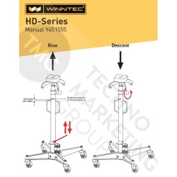 Váltótartó emelő hidraulikus 0,55 t - Emelés: 1171-1989 mm - Winntec Váltótartó emelő hidraulikus 0,55 t - Emelés: 1171-1989 mm - Winntec