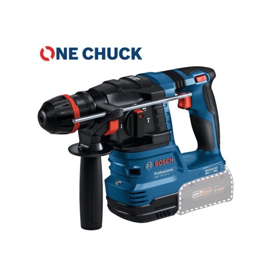BOSCH Akkus fúrókalapács GBH 18V-22 X kartondobozban ONE CHUCK tokmánnyal (akku + töltő nélkül) BOSCH Akkus fúrókalapács GBH 18V-22 X kartondobozban ONE CHUCK tokmánnyal (akku + töltő nélkül)