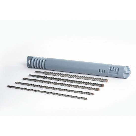 BOSCH 5X Kőzetfúró készlet 5 részes 10,12,14,16,18 x 460/400 mm négyélű SDS-Plus