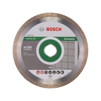 Gyémánt vágókorong 150 x 1,6 x 7 x 22,2 mm folyt. Standard for Ceramic