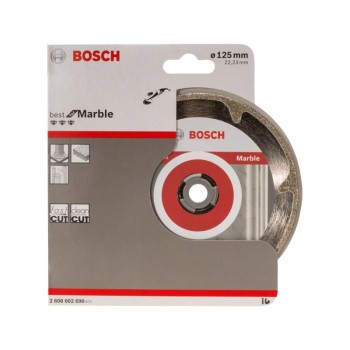 BOSCH Gyémánt vágókorong 125 x 2,2 x 3,0 x 22,2 mm folytonos Best for Marble