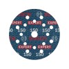 BOSCH EXPERT O780 Foil Tépőzáras csiszolótárcsa 125 mm / P150 kerámiaszemcsés (6 db)