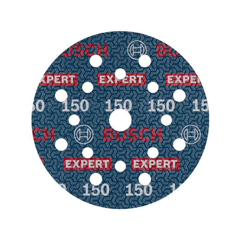 BOSCH EXPERT O780 Foil Tépőzáras csiszolótárcsa 125 mm / P150 kerámiaszemcsés (6 db)