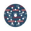 BOSCH EXPERT O780 Foil Tépőzáras csiszolótárcsa 125 mm / P240 kerámiaszemcsés (6 db)