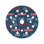 BOSCH EXPERT O780 Foil Tépőzáras csiszolótárcsa 125 mm / P240 kerámiaszemcsés (6 db)