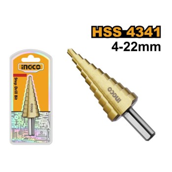 INGCO Lépcsős fúró 4-22 mm HSS
