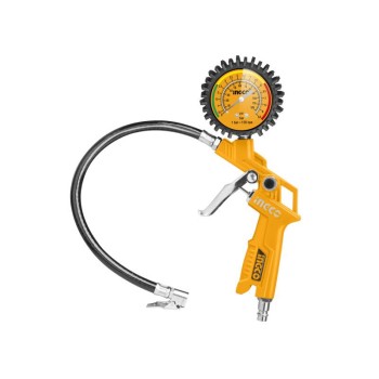 INGCO Kerékfúvató pisztoly nyomásmérővel 0-8,5 bar 1/4''