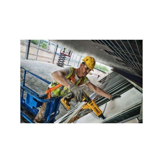 DEWALT Akkus gipszkarton csavarbehajtó + tár 18 V szénkefe nélküli (2 x 2,0 Ah+töltő+TSTAK) DCF62