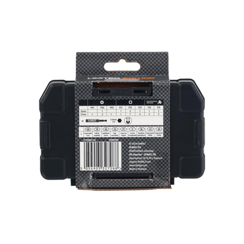 DEWALT/McLaren Bithegy készlet 28 részes Impact Ready bithegytartóval TOUGH CASE-ben