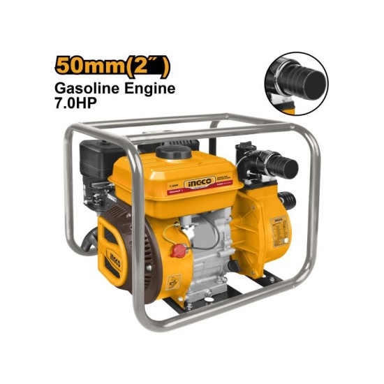 INGCO Benzines vízszivattyú 2'' 208 cm3 7 LE 550 liter/óra
