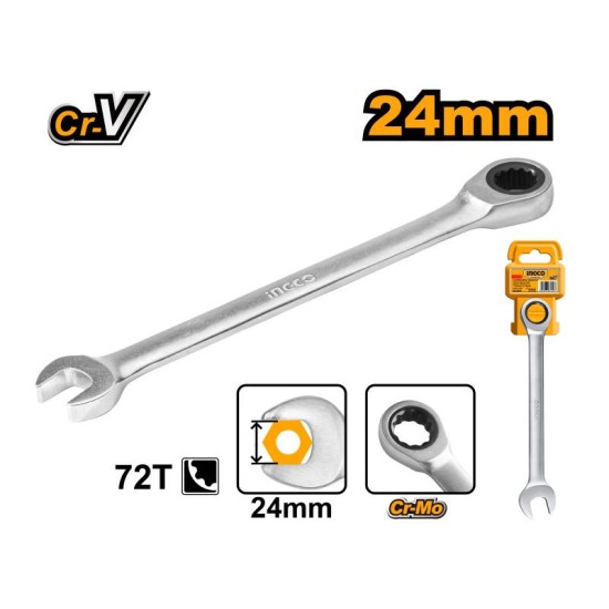 INGCO Racsnis csillag-villáskulcs 24 mm / 335 mm CrV INGCO Racsnis csillag-villáskulcs 24 mm / 335 mm CrV