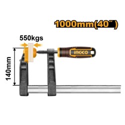 INGCO Gyorscsavarszorító 140 x 1000 mm