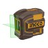 INGCO Keresztvonalas lézer 3 x AA zöld