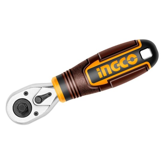 INGCO Mini racsnis hajtószár 1/4''-3/8'' 140 mm CrV CrMo
