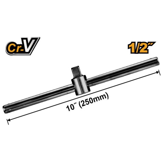 INGCO T-alakú hajtókar 1/2'' 250 mm CrV