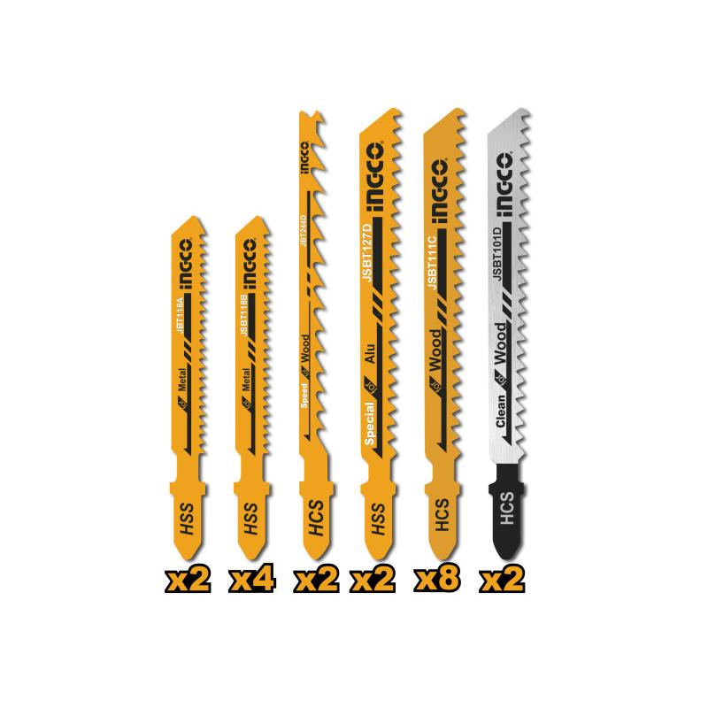 INGCO Dekopírfűrészlap fára, fémre (20 db)