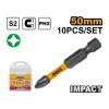 INGCO Impact bithegy PH2 x 50 mm (10 db)