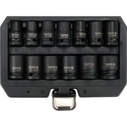 YATO Gépi dugókulcs készlet 13 részes 1/2'' 10-24 mm CrMo