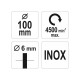 YATO Csapos fazékkefe 100 mm inox