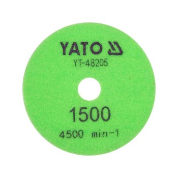 YATO Tépőzáras gyémánt csiszoló és polírozókorong 100 mm / P1500 vizes/száraz