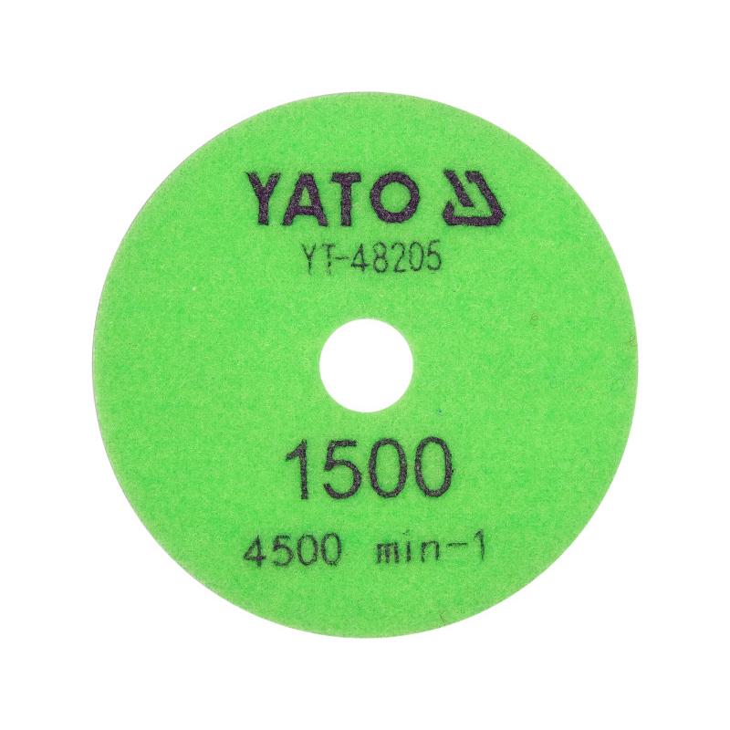 YATO Tépőzáras gyémánt csiszoló és polírozókorong 100 mm / P1500 vizes/száraz