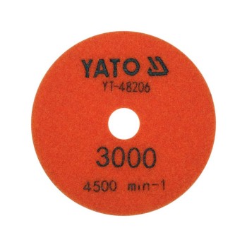 YATO Tépőzáras gyémánt csiszoló és polírozókorong 100 mm / P3000 vizes/száraz