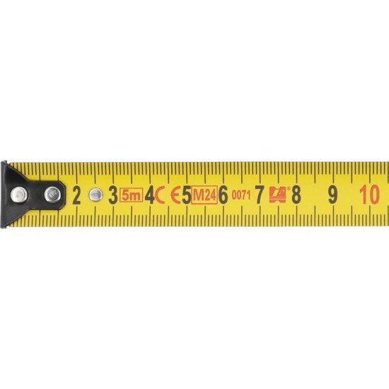 YATO Mérőszalag felső nyílással 5 m x 19 mm gumírozott YATO Mérőszalag felső nyílással 5 m x 19 mm gumírozott