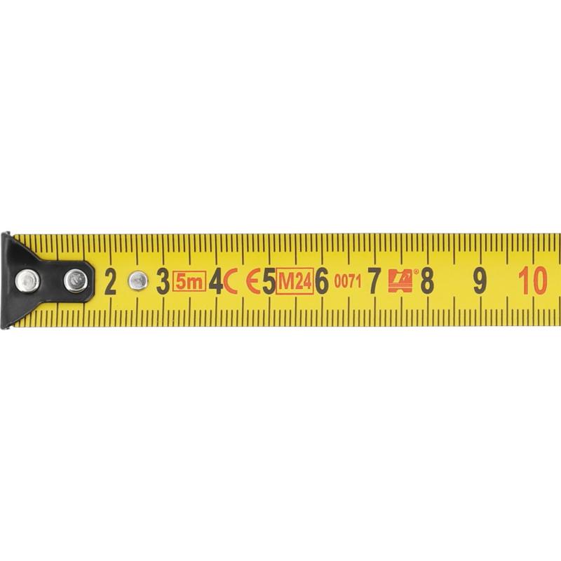YATO Mérőszalag felső nyílással 5 m x 19 mm gumírozott