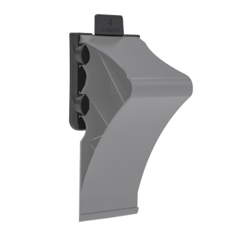 Kerék ék - támasztó ék - személygépkocsihoz műanyag + tartó fekete