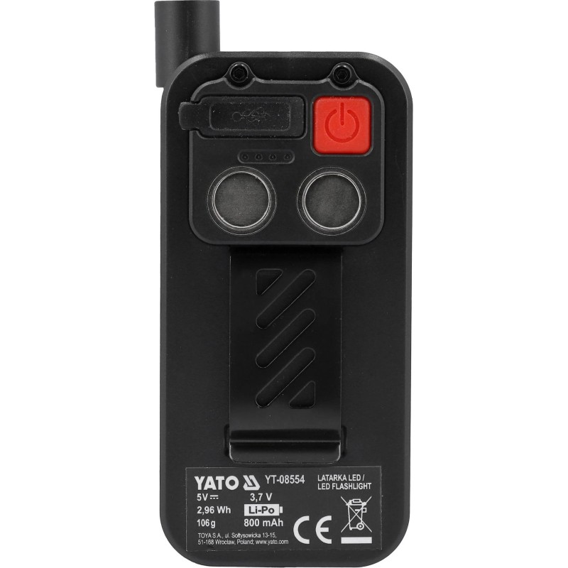 Szerelőlámpa (Zseblámpa) újratölthető USB-s, 600 lm 3 az 1-ben - Yato