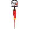 Csavarhúzó szigetelt lapos 2,5x 75 mm VDE 1000V - Slim - Yato