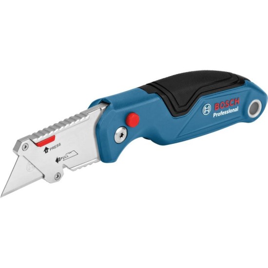 BOSCH Trapézpengés kés összecsukható, pengetartóval + 3 db penge BOSCH Trapézpengés kés összecsukható, pengetartóval + 3 db penge