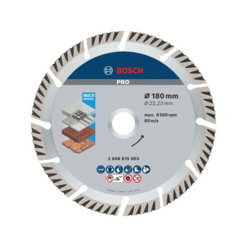BOSCH Gyémánt vágókorong 180 x 2,4 x 10 x 22,2 mm szegmentált Multi Material