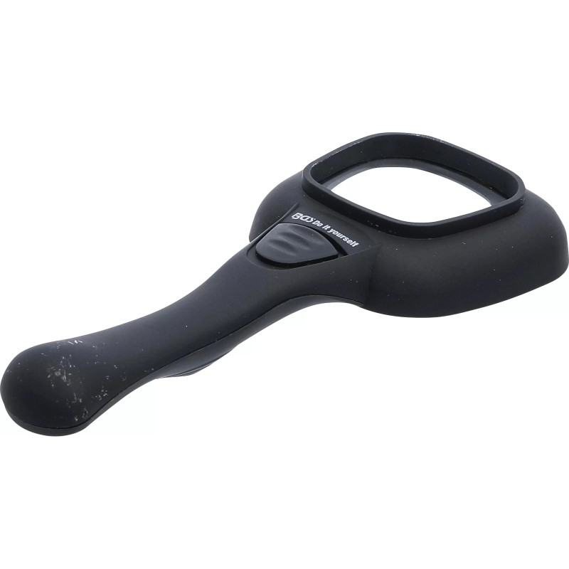 Nagyító  4x - LED világítással, D60 mm elemes BGS