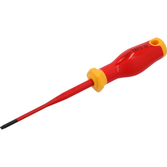 Csavarhúzó szigetelt lapos 3,5x100 mm VDE 1000V - Slim - Yato Csavarhúzó szigetelt lapos 3,5x100 mm VDE 1000V - Slim - Yato