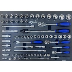 Szerszámos kocsi gyári-felszerelt 321 db-os 7 fiók CUSTOM S. FEKETE -