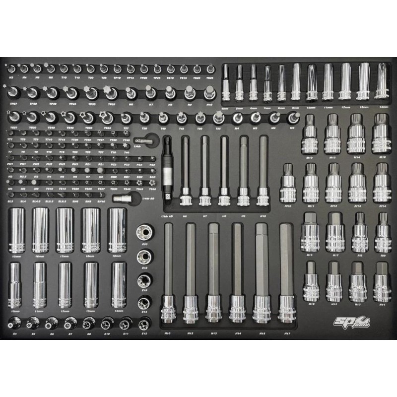 Szerszámos kocsi gyári-felszerelt 321 db-os 7 fiók CUSTOM S. FEKETE -